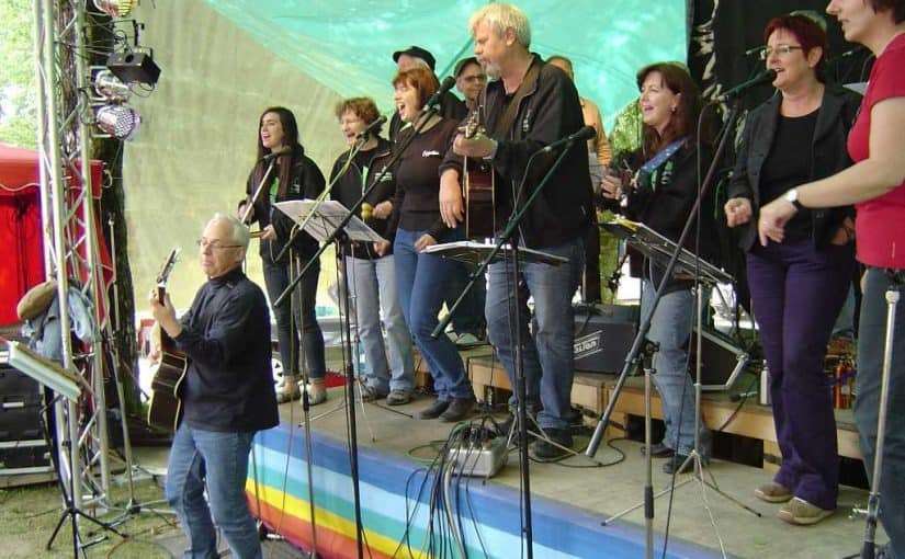 Cuppatea beim internationalen Konzert zu Ehren von Pete Seeger