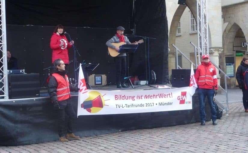 1. Februar 2017, Warnstreik der GEW, Münster