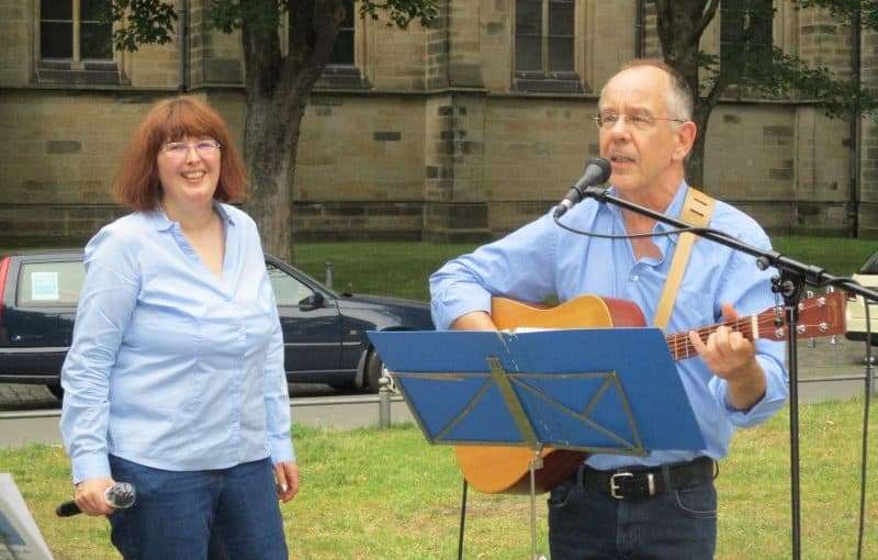 1. August 2020, Anti-AfD-Kundgebung, Münster