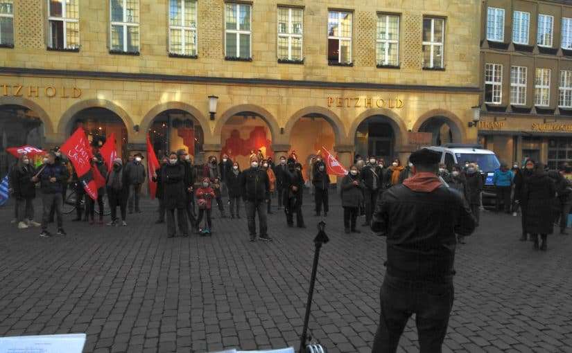 Münster demonstriert gegen AfD-Treffen