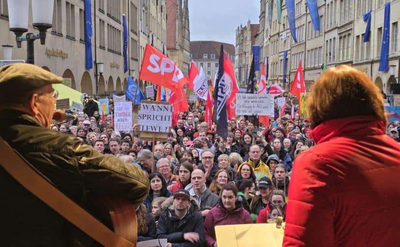 16. Februar 2024, Anti-AfD-Demo, Münster